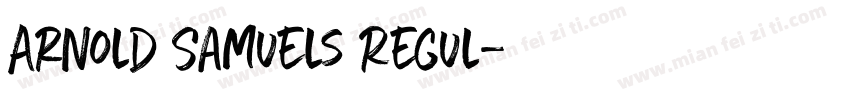 Arnold Samuels Regul字体转换